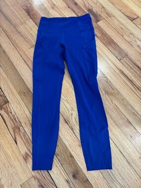 Lululemon Fast And Free 25” High Rise 4 BLUE